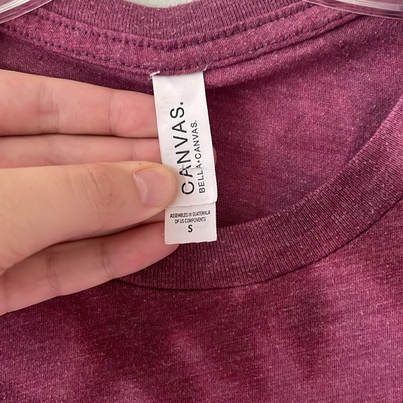 raspberry bleach dyed RISD graphic tee - Picture 2 of 2